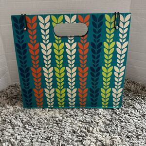 Roobee by Mara-Mi 41096 Expandable Folder Organizer Teal Mod Geometric Design